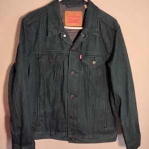 Levi's Trucker Jean Jacket Dark Colusa Blue L